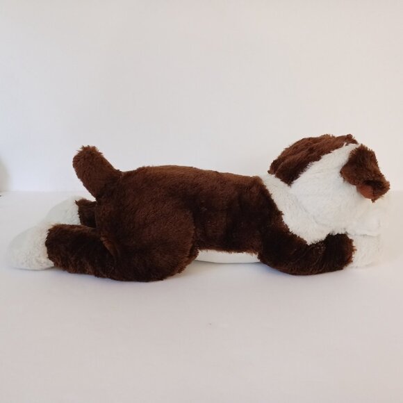 Peek A Boo Toys Bulldog Realistic Puppy Dog Plush 22” Brown White Stuffed Animal - Picture 4 of 9